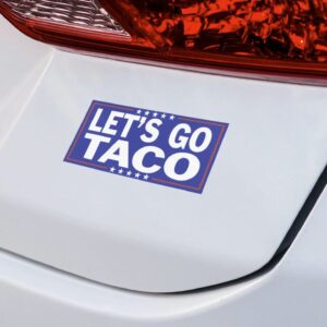 Let's Go TACO - Trump Always Chickens Out, Political Car Decal, Political Protest Sticker