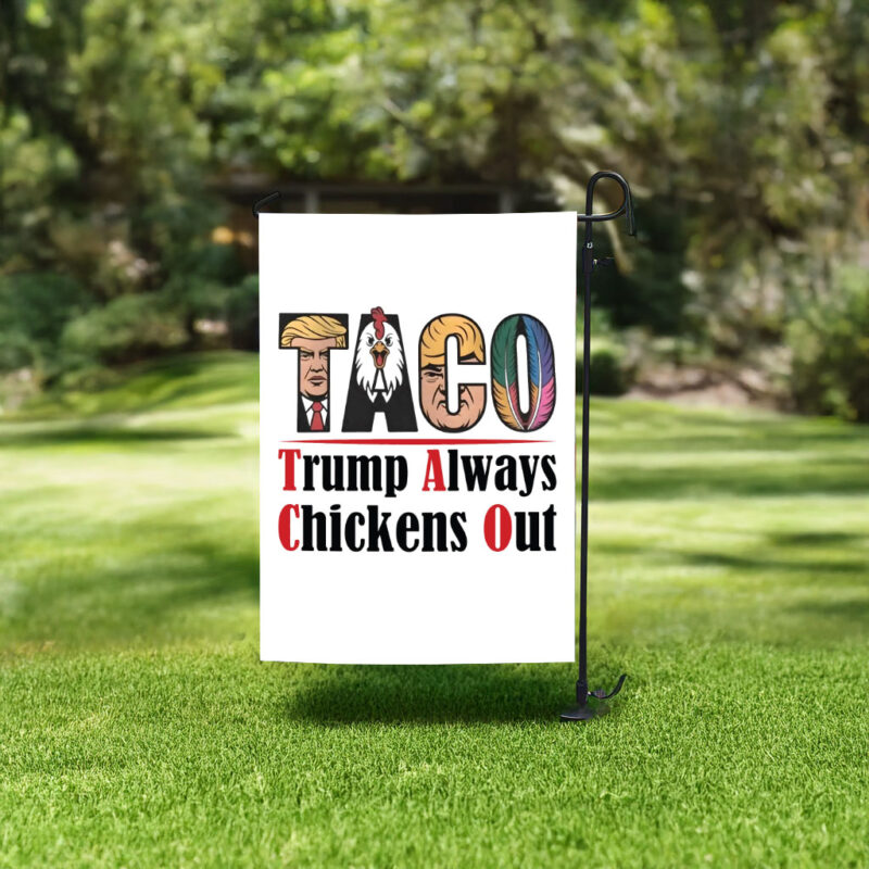 Let's Go Taco Flag - Trump Chickens Out Graphic