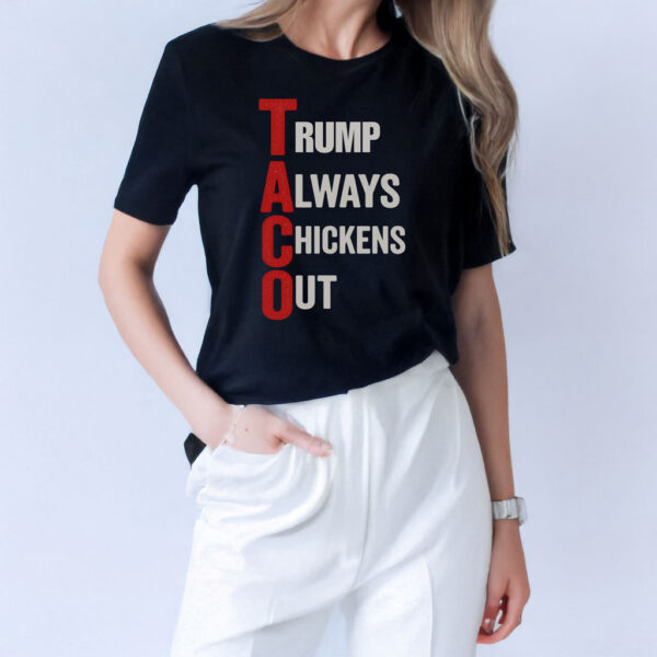 T.A.C.O. Shirt Trump Always Chickens Out Shirt