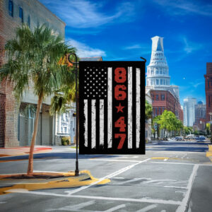 8647 Anti Trump Garden Flag, 8647 Retro USA Flag