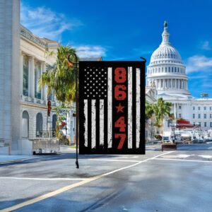 8647 Anti Trump Garden Flag, 8647 Retro USA Flag