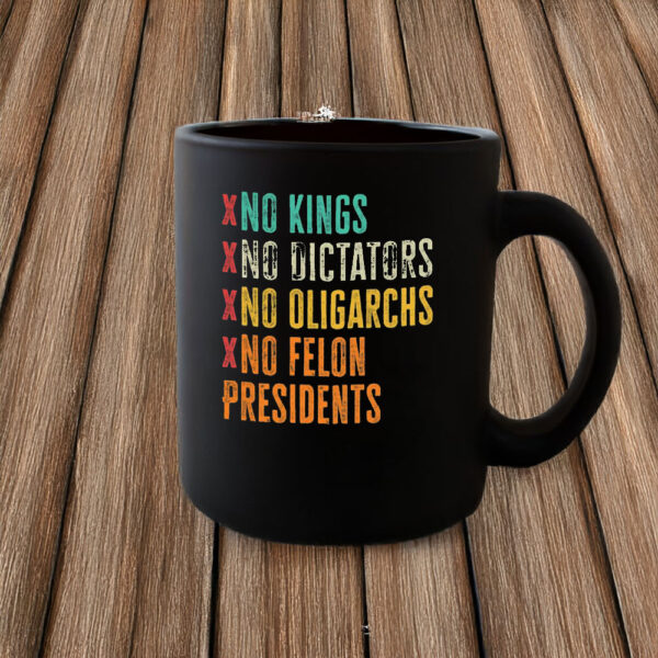 Anti-Authoritarian Coffee Cup, No Kings No Dictators Mug