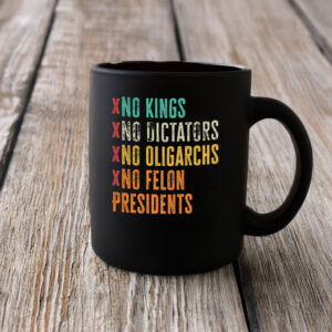 Anti-Authoritarian Coffee Cup, No Kings No Dictators Mug