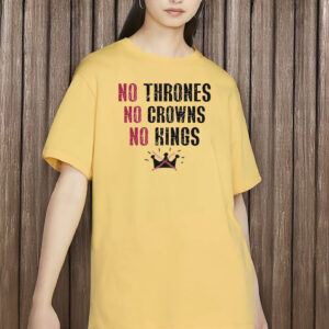 Anti-Authoritarian Comfort Colors Tee, No Thrones No Crowns No Kings Shirt