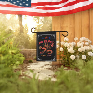 Anti-Authoritarian Patriotic Banner-No Kings Garden Flag