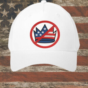 Anti-Authoritarian Patriotic Protest Cap, No Kings in America Flag Crown Hat