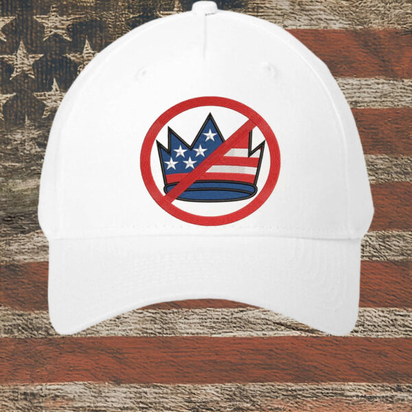 Anti-Authoritarian Patriotic Protest Cap, No Kings in America Flag Crown Hat