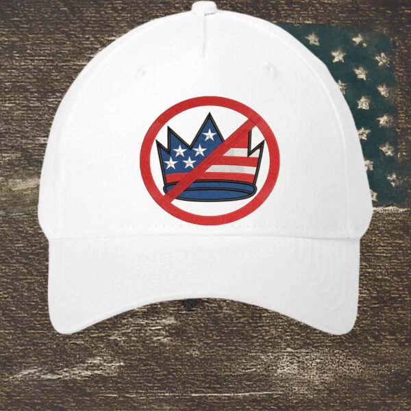 Anti-Authoritarian Patriotic Protest Cap, No Kings in America Flag Crown Hat