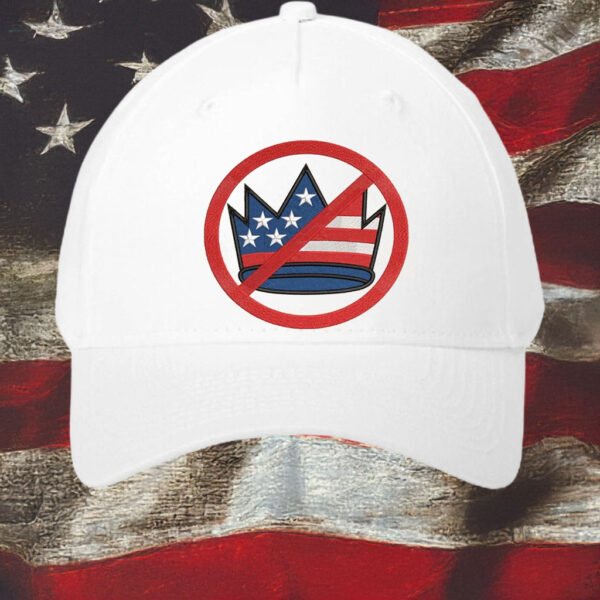 Anti-Authoritarian Patriotic Protest Cap, No Kings in America Flag Crown Hat