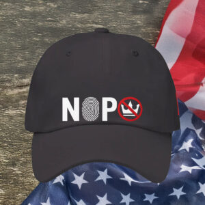 Anti-Authoritarian Protest Cap, Identity Over Monarchy, NOPE Fingerprint Crown Hat