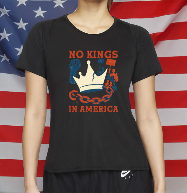 Anti-Authoritarian Protest Tee, Anti-MAGA Political Graphic, No Kings in America Shirt