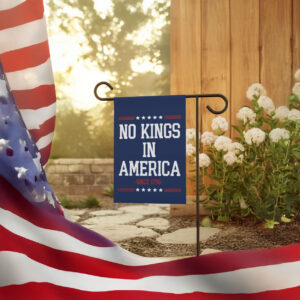 Anti Fascism Fascist MAGA Republican, No Kings In America Anti Trump Yard Garden Flag