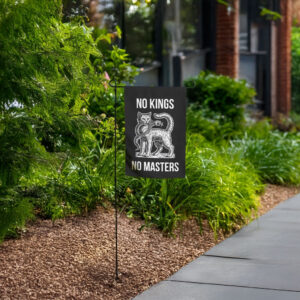 Anti-Fascist, No Kings No Masters Garden Flag