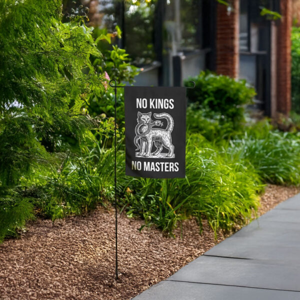 Anti-Fascist, No Kings No Masters Garden Flag