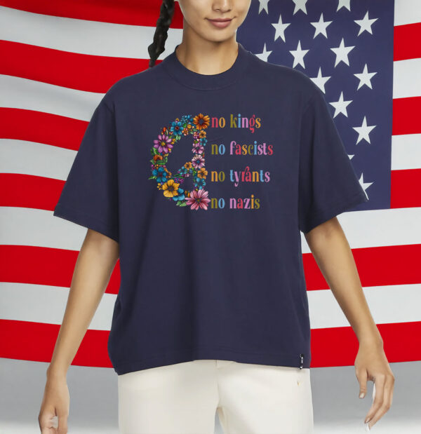 Anti-Fascist Political Tee, No Kings in America Shirt