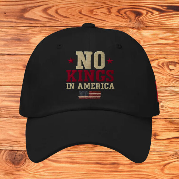 Anti-Monarchy, Anti-MAGA Protest Cap, No Kings in America Embroidered Ha