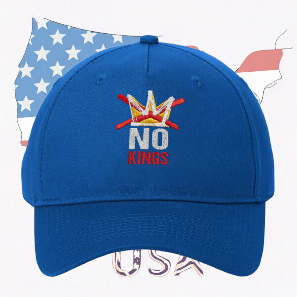 Anti-Monarchy Crown Protest Cap, No Kings Embroidered Hat