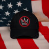 Anti Monarchy Crown Protest Cap, No Kings Embroidered Hat