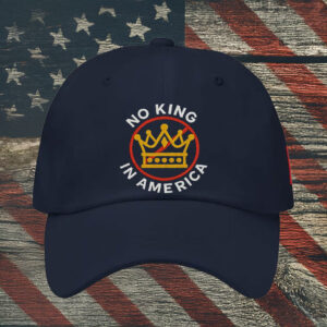 Anti-Monarchy Patriotic Embroidered Cap, No King in America Hat