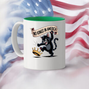 Anti-Monarchy Protest Coffee Cup, No Kings in America Mug