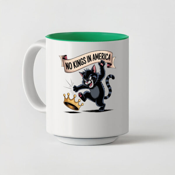 Anti-Monarchy Protest Coffee Cup, No Kings in America Mug