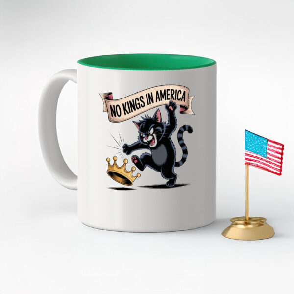 Anti-Monarchy Protest Coffee Cup, No Kings in America Mug