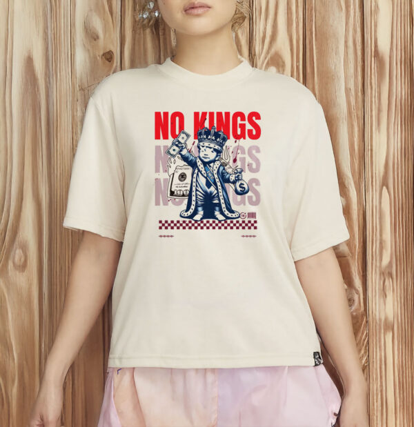 Anti-Monarchy Protest Tee, Anti-Elitist Streetwear Graphic, No Kings in America Shirt