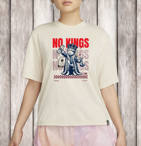 Anti-Monarchy Protest Tee, Anti-Elitist Streetwear Graphic, No Kings in America Shirt