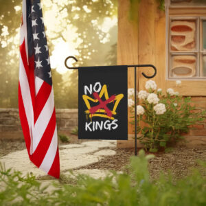 Anti-Monarchy Protest Yard Banner, No Kings Garden Flag