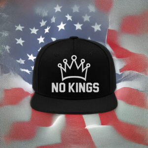 Anti Monarchy Snapback, No Kings Minimalist Crown Hat