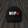 Anti-Monarchy Statement Cap with Fingerprint Design, NOPE Crown Embroidered Hat