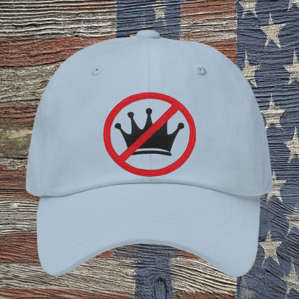 Anti-Monarchy Symbol Cap, No Kings in USA Embroidered Hat