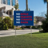 Anti Trump, Anti Fascists Yard Sign, Democrat Sign, Anti Oligarchy Yard Sign