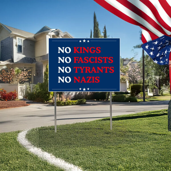 Anti Trump, Anti Fascists Yard Sign, Democrat Sign, Anti Oligarchy Yard Sign
