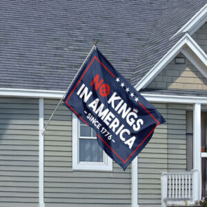 Anti Trump Home Decoration, No Kings In America House Flag