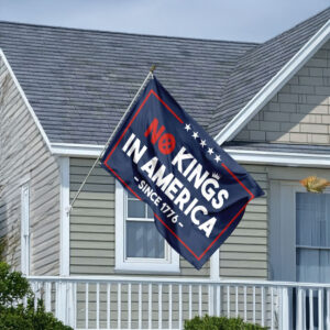Anti Trump Home Decoration, No Kings In America House Flag