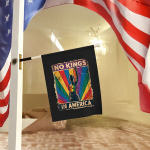 Anti-Trump LGBTQ+ Political Decor, No Kings in America Flag
