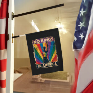 Anti-Trump LGBTQ+ Political Decor, No Kings in America Flag
