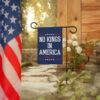 Anti-Trump Patriotic Yard Decor, No Kings In America Garden Flag
