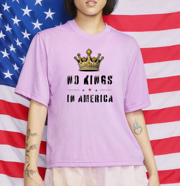 Anti-Trump T-shirt, Protest Gift for Anti-MAGA, No Kings in America Shirt