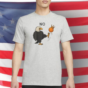 Bald Eagle Kicking Crown Tee - Anti Monarchy Pro Democracy T-Shirt