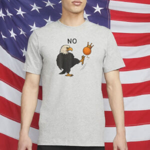 Bald Eagle Kicking Crown Tee - Anti Monarchy Pro Democracy T-Shirt
