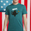 Black Cat Kicking Crown No Kings Shirt
