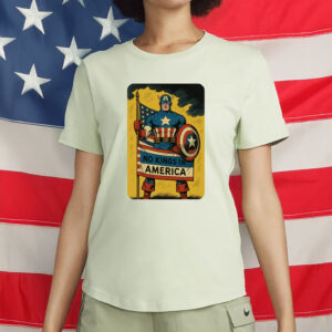 Captain Democracy Protest Graphic, No Kings in America T-Shirt