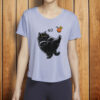Chonky Black Cat Protest Tee, No Kings Funny Cat Shirt