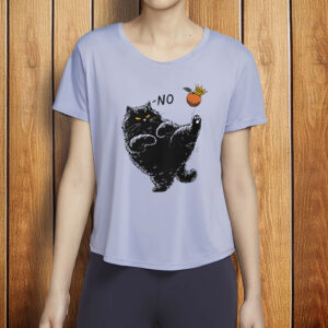 Chonky Black Cat Protest Tee, No Kings Funny Cat Shirt
