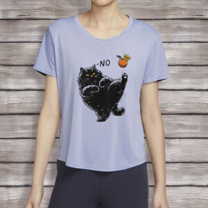 Chonky Black Cat Protest Tee, No Kings Funny Cat Shirt