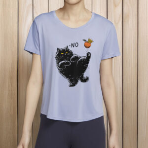 Chonky Black Cat Protest Tee, No Kings Funny Cat Shirt