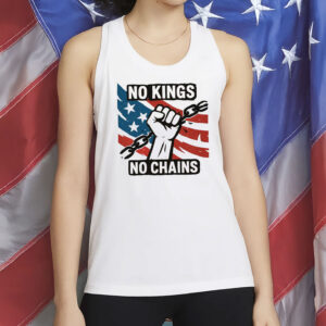Comfort Colors Anti-MAGA Political Protest Tee, No Kings No Chains 4th of July Shirt