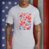 Comfort Colors, Liberal 4th of July Tee, Rejecting Kings Since 1776 Floral Patriotic T-Shirt
